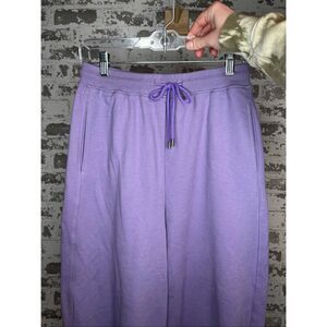 Nap | women wide leg purple jogger sweat pants